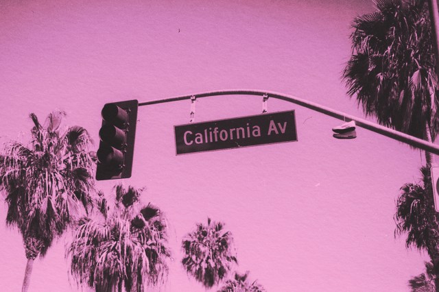 California Avenue road sign