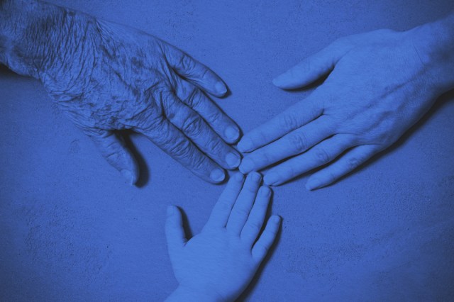 3 hands from 3 different generations