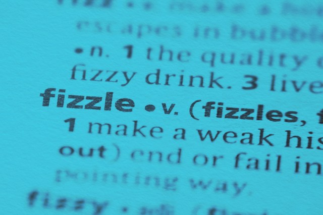 Fizzle in a dictionary
