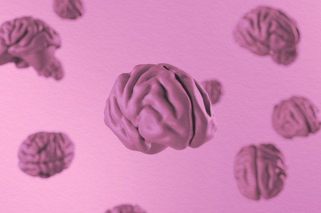 Group of floating brains