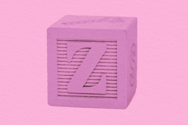 Z letter cube
