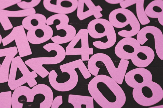 background with random numbers